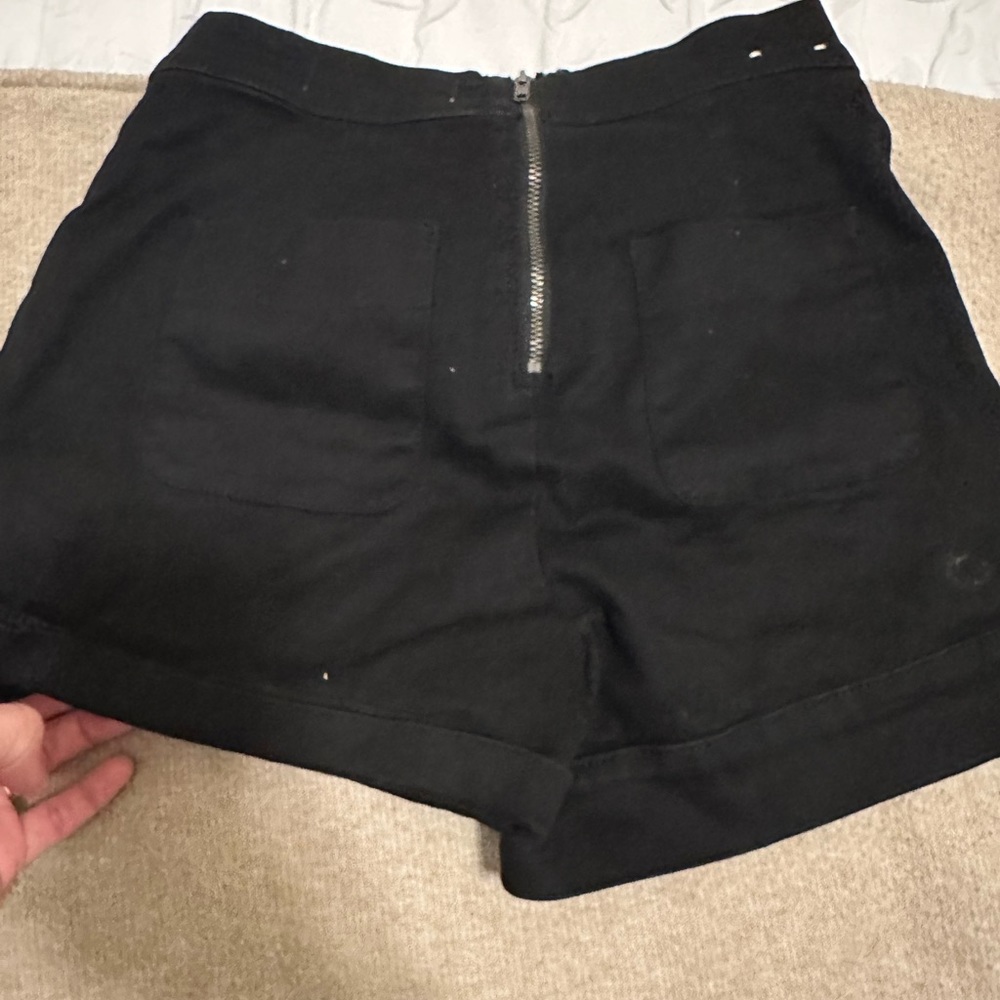 Black high waisted shorts